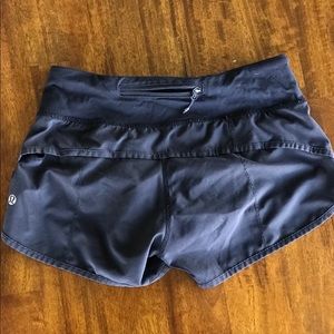 Lululemon speed shorts black